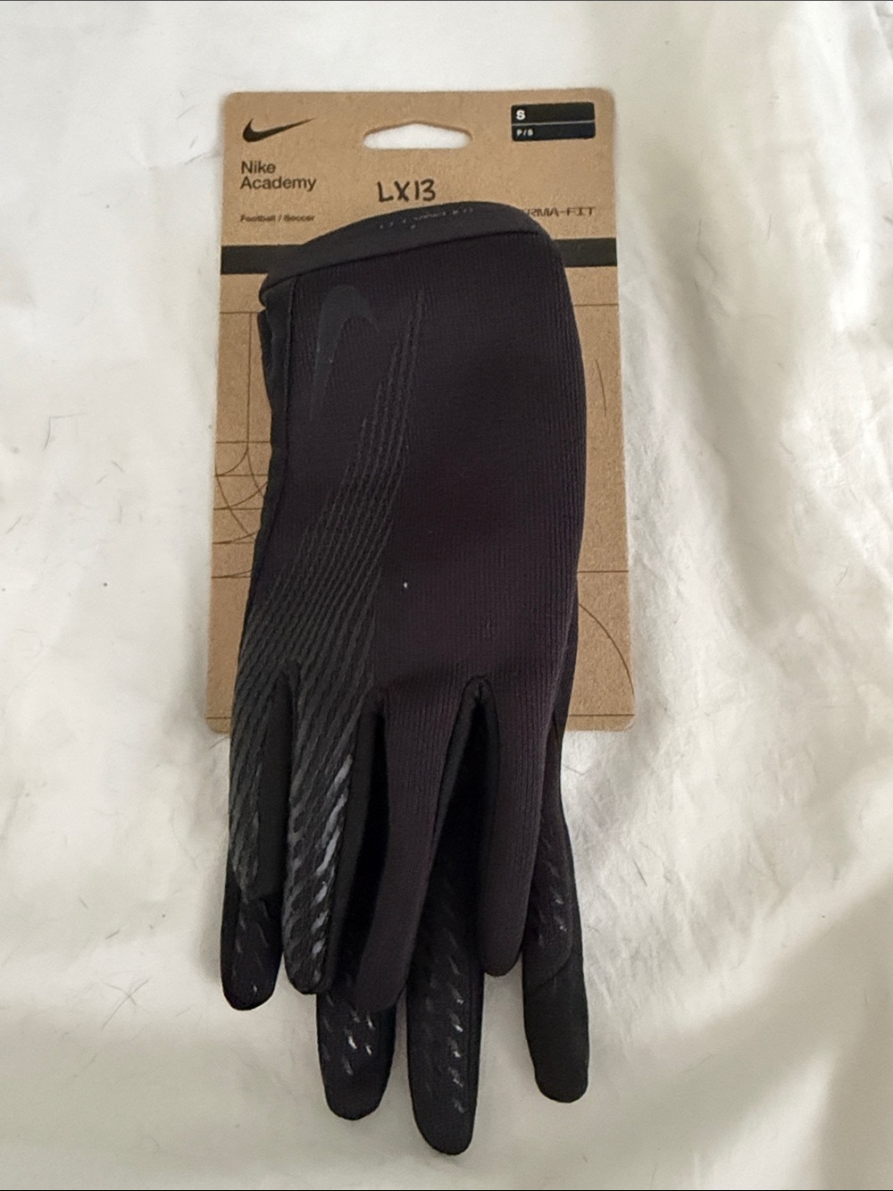 Nike Academy Therma Fit Black Gloves Football/ Soccer Size Small NWT
